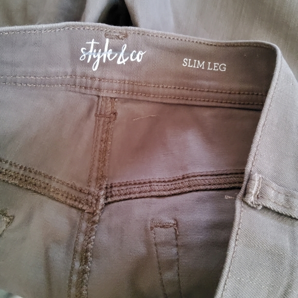 Style & Co. Tummy-Control Slim-Leg Jeans 14 New - Picture 8 of 8
